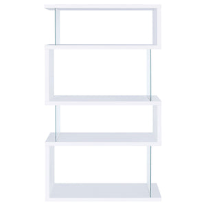 Elias - 4 Shelf Bookshelf With Zigzag Design