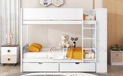 Bunk Bed With 2 Drawers And Multi Layer Cabinet - R&R Furniture Gallery (Fountain Valley, CA)