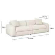 Kourtney - Sofa - Cream - R&R Furniture Gallery (Fountain Valley, CA)