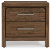 Cabalynn - Two Drawer Night Stand - Light Brown - R&R Furniture Gallery (Fountain Valley, CA)