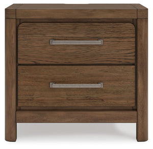 Cabalynn - Two Drawer Night Stand - Light Brown - R&R Furniture Gallery (Fountain Valley, CA)