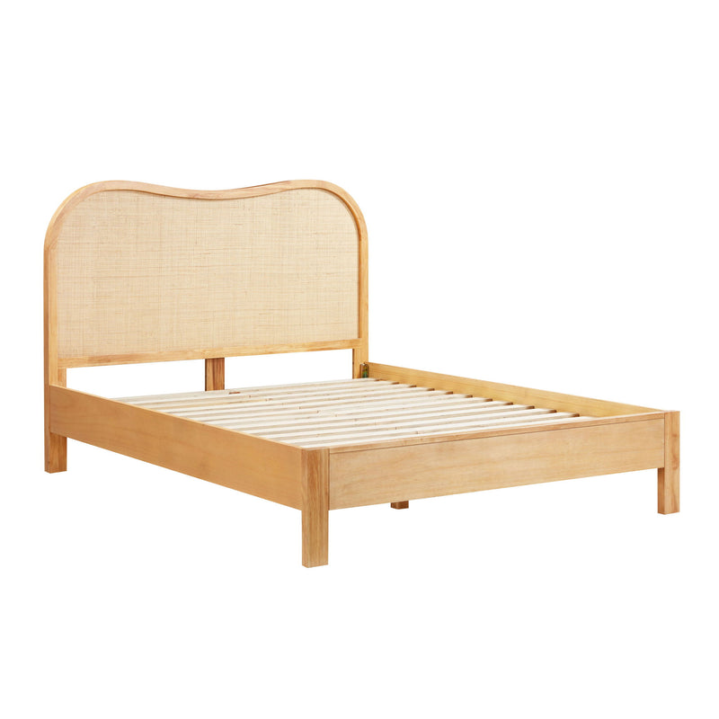 Grappa - Wood & Rattan Bed - R&R Furniture Gallery (Fountain Valley, CA)