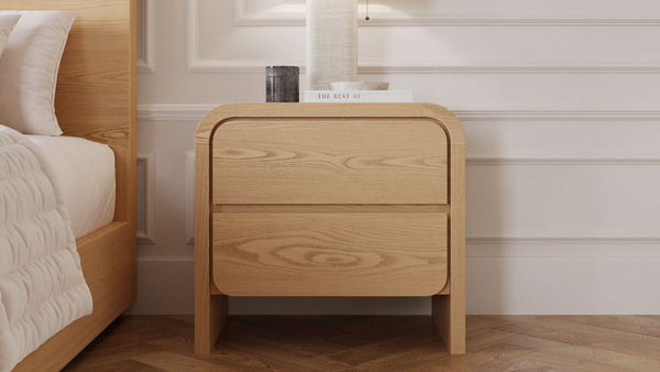 Elora 2-Drw Nightstand - Timber