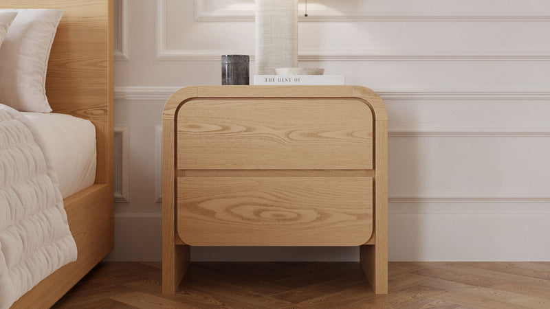 Elora 2-Drw Nightstand - Timber