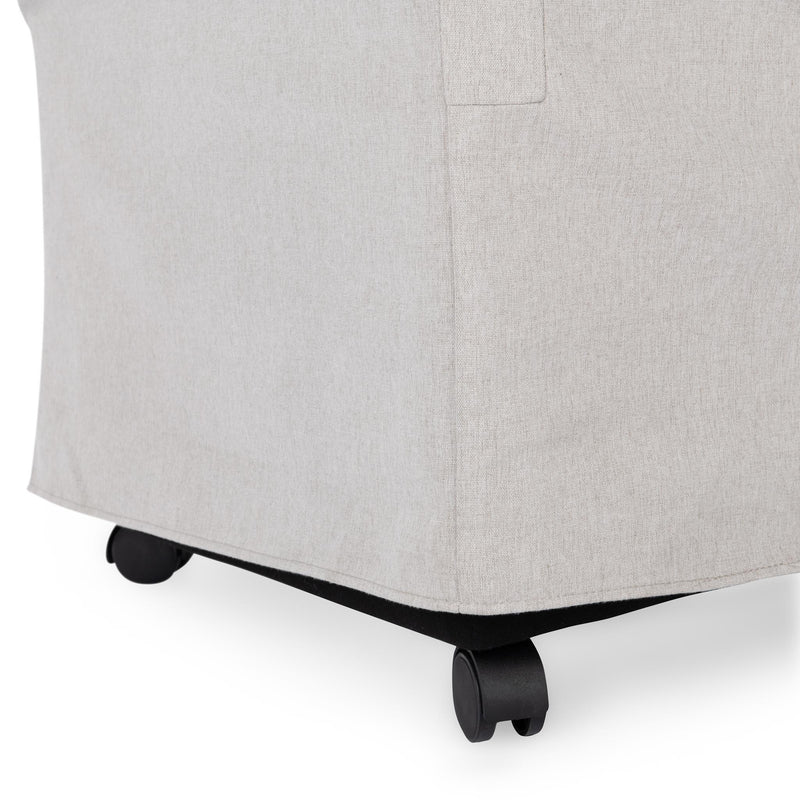 Warwick - Upholstered Rolling Dining Chair - R&R Furniture Gallery (Fountain Valley, CA)