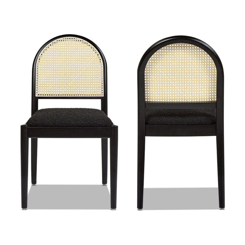 Panama - Curved Cane Side Dining Chair (Set of 2) - R&R Furniture Gallery (Fountain Valley, CA)
