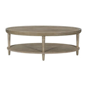 Bedford - Oval Coffee Table With Shelf - Natural - R&R Furniture Gallery (Fountain Valley, CA)