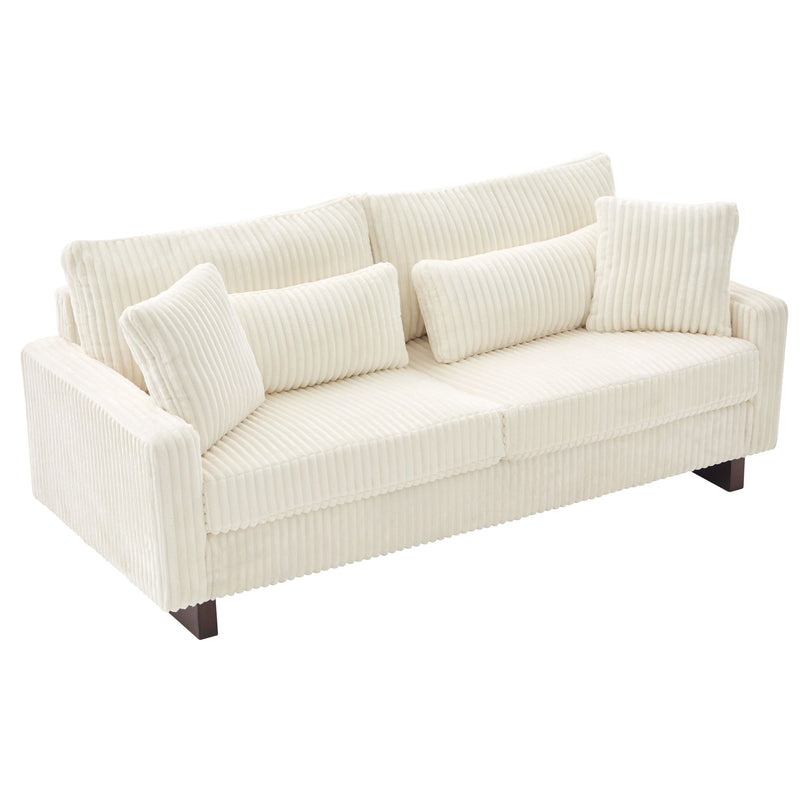 Modern Loveseat Sofa With 4 Pillows - R&R Furniture Gallery (Fountain Valley, CA)
