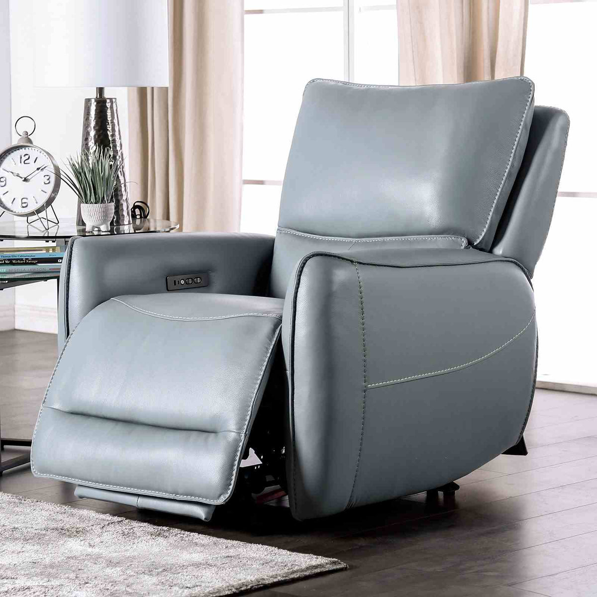 Phineas - Power Recliner, Pale Blue