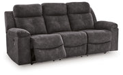 Brysonview - Reclining Sofa - Charcoal - R&R Furniture Gallery (Fountain Valley, CA)