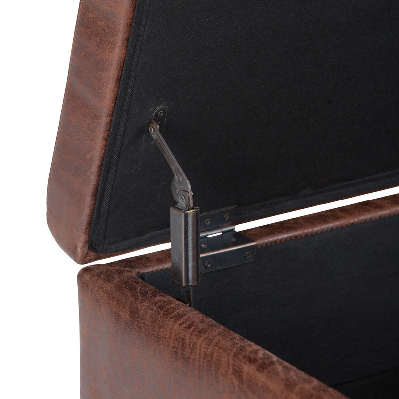 Owen - Upholstered Rectangular Storage Ottoman - R&R Furniture Gallery (Fountain Valley, CA)