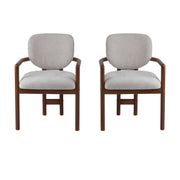 Upholstered Arm Dining Chairs (Set of 2) - R&R Furniture Gallery (Fountain Valley, CA)