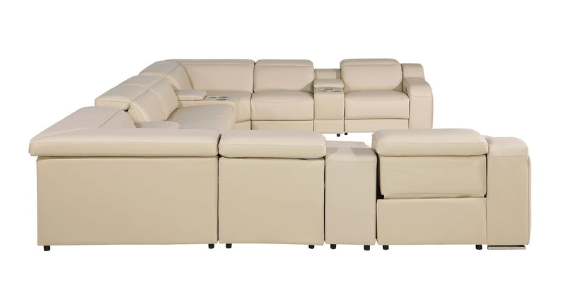 1116 - 12-Piece U-Shaped Sectional Sofa In With 4 Power Recliners & Power Headrests