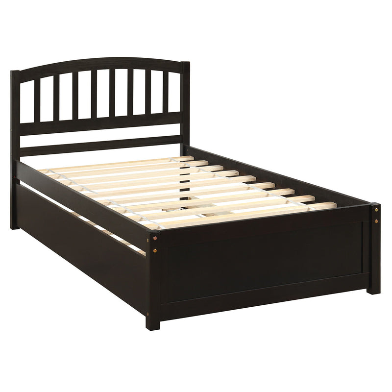 Platform Bed Wood Bed Frame With Trundle - R&R Furniture Gallery (Fountain Valley, CA)