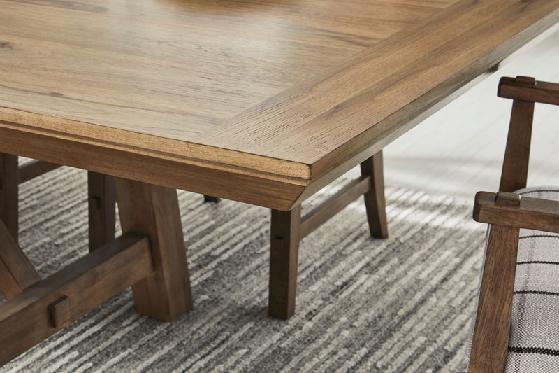 Ridgester - Rectangular Dining Room Extension Table - Light Brown - R&R Furniture Gallery (Fountain Valley, CA)