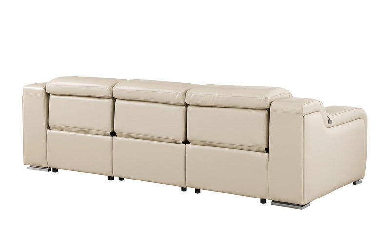 1116 - 3-Piece Modular Power Reclining Sofa In With 3 Power Recliners & Power Headrests