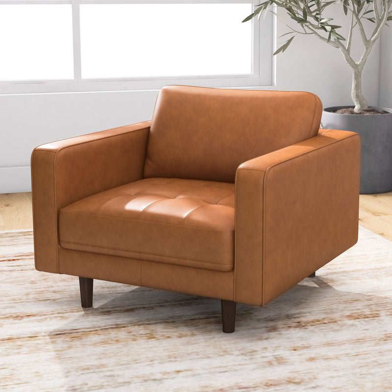 Catherine - Lounge Chair - Brown / Tan - R&R Furniture Gallery (Fountain Valley, CA)