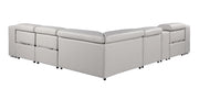 1116 - Power Reclining Italian Leather Sectional - R&R Furniture Gallery (Fountain Valley, CA)