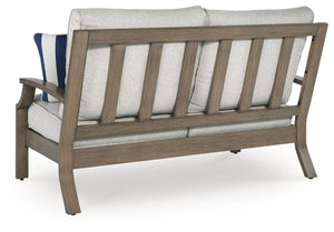 Rainier Ranch - Loveseat With Cushion - Brown / Beige - R&R Furniture Gallery (Fountain Valley, CA)