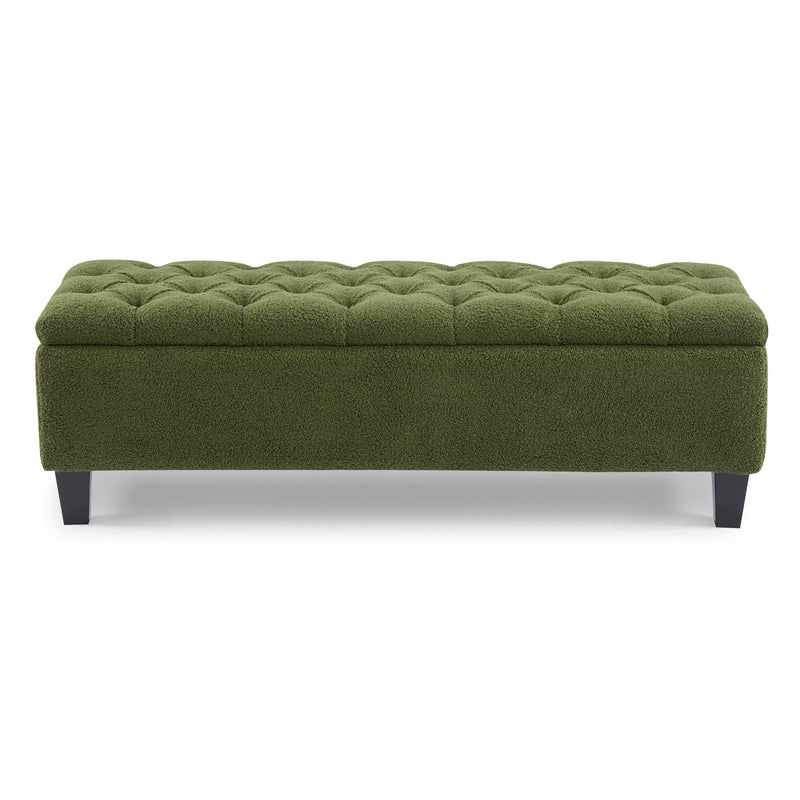 Ottoman Bench & Storage - Green - R&R Furniture Gallery (Fountain Valley, CA)