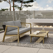 Palmetto - Outdoor Sofa - Stone Gray - R&R Furniture Gallery (Fountain Valley, CA)