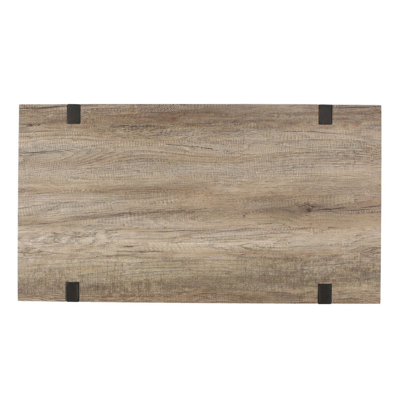 Abitha - Coffee Table With Industrial Powder Coated Metal Legs - R&R Furniture Gallery (Fountain Valley, CA)