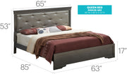 Chic Elegantly Designed Transitional Bed - R&R Furniture Gallery (Fountain Valley, CA)