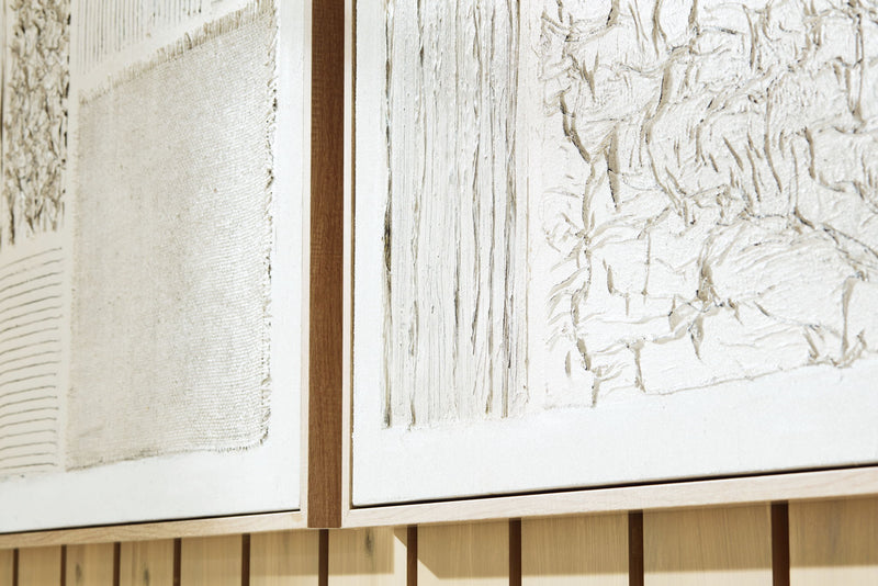 Andorfield - Wall Art Set (Set of 2) - Beige / Black / White - R&R Furniture Gallery (Fountain Valley, CA)
