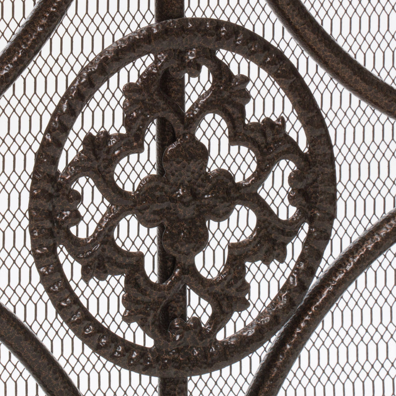 Darcie - Wrought Fireplace Screen, Ornate Design - R&R Furniture Gallery (Fountain Valley, CA)