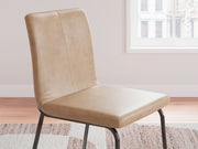 Pharwynn - Dining Upholstered Side Chair (Set of 4) - Toast - R&R Furniture Gallery (Fountain Valley, CA)