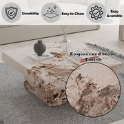 Fultan - Coffee Table - Engineered Stone - R&R Furniture Gallery (Fountain Valley, CA)