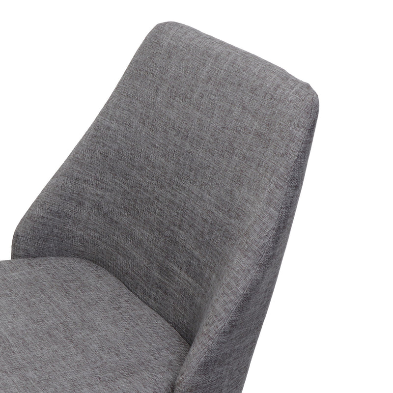 Modern Dining Chair With Iron Legs And Wood Finish - R&R Furniture Gallery (Fountain Valley, CA)