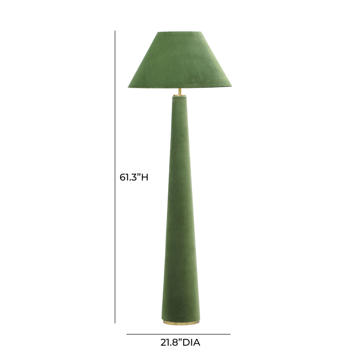 Graham - Velvet Floor Lamp - R&R Furniture Gallery (Fountain Valley, CA)