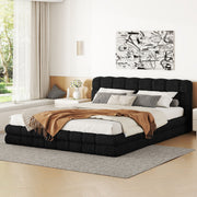 Upholstered Platform Bed With Headboard - R&R Furniture Gallery (Fountain Valley, CA)