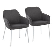 Lumi Source Daniella contemporary modern dining chair set of 2 with sleek design and neutral upholstery