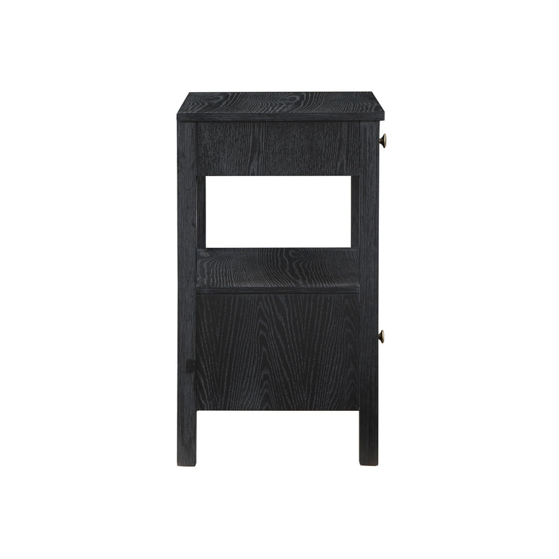Danielle - 2 Drawer Nightstand - Black - R&R Furniture Gallery (Fountain Valley, CA)