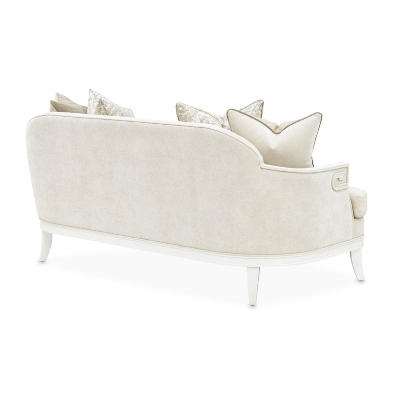La Marisia - Chenille Loveseat - Tranquil / Creamy Pearl - R&R Furniture Gallery (Fountain Valley, CA)
