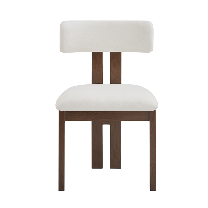 Modern Upholstered Armless Dining Chairs With Metal Legs - R&R Furniture Gallery (Fountain Valley, CA)