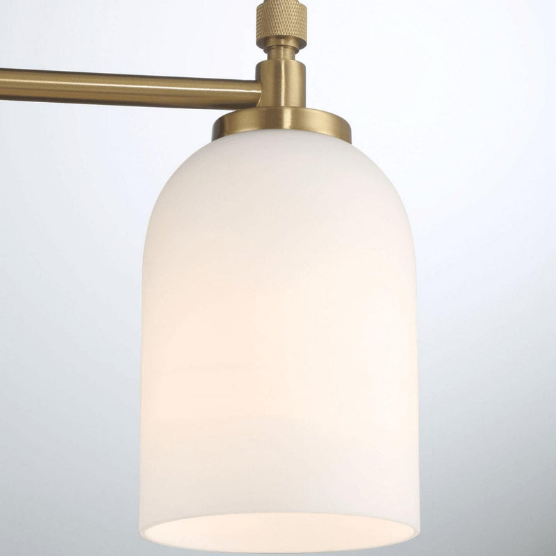 Meadows - 3 Lights Vanity Brush Bathroom Wall Light For Bathroom Over Mirror - Black / Gold / White - R&R Furniture Gallery (Fountain Valley, CA)