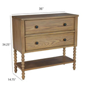 2 Drawer Accent Chest - Natural - R&R Furniture Gallery (Fountain Valley, CA)