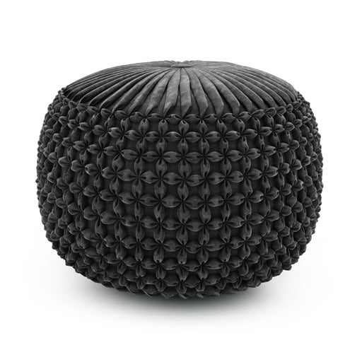 Renee - Handcrafted Round Pouf - R&R Furniture Gallery (Fountain Valley, CA)