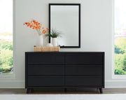 Danziar - Dresser And Mirror - Black - R&R Furniture Gallery (Fountain Valley, CA)