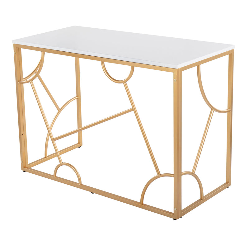 Lumi Source Constellation contemporary writing desk with sleek surface and minimalist design, ideal for modern home offices.