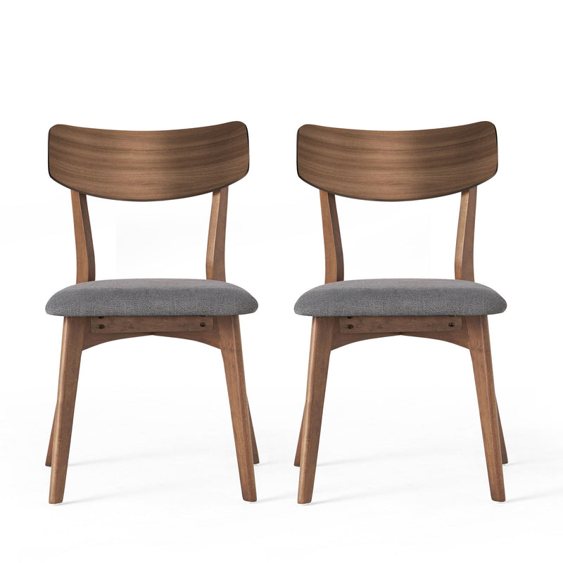 Mid Century Upholstered Dining Chairs (Set of 2) - R&R Furniture Gallery (Fountain Valley, CA)