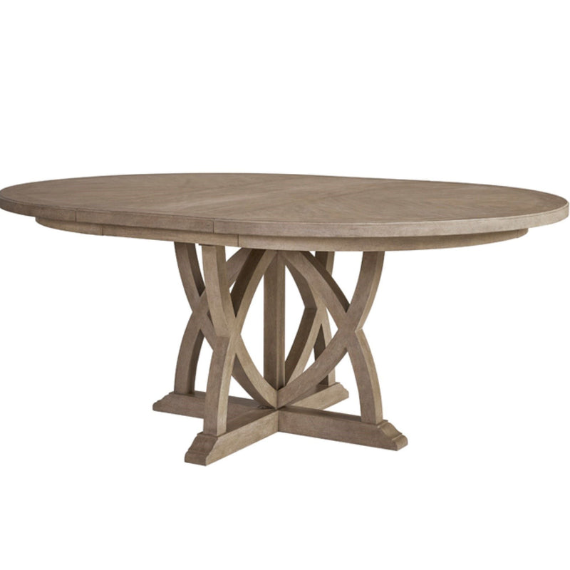 Round Dining Extendable Dining Table - Sand - R&R Furniture Gallery (Fountain Valley, CA)