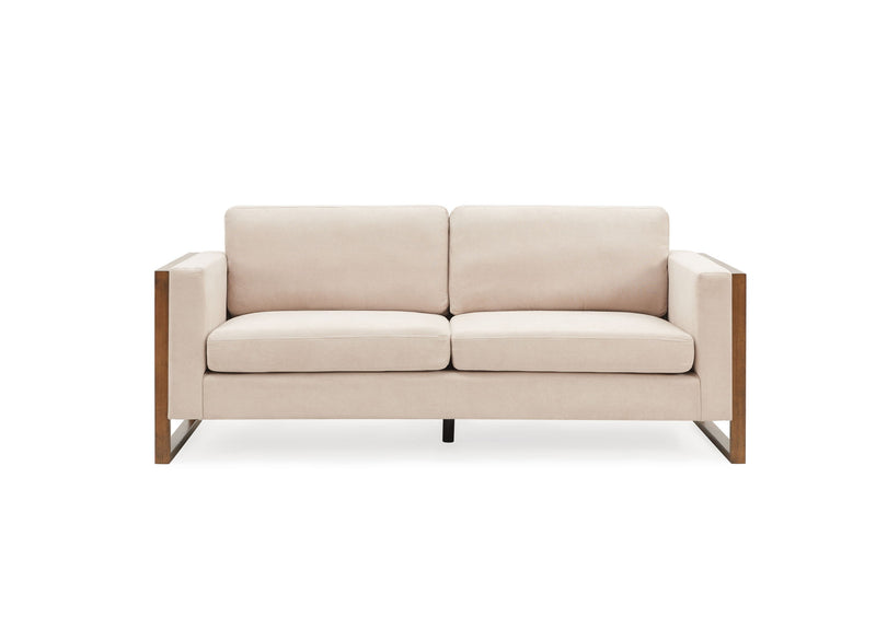 Modern Sofa With Solid Wood Legs, 3 Seater - R&R Furniture Gallery (Fountain Valley, CA)