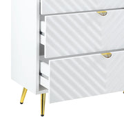 Gaines - 55" Dresser - White High Gloss - R&R Furniture Gallery (Fountain Valley, CA)