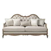 Chelmsford - Sofa With 5 Pillows - Beige Fabric & Antique Taupe - R&R Furniture Gallery (Fountain Valley, CA)