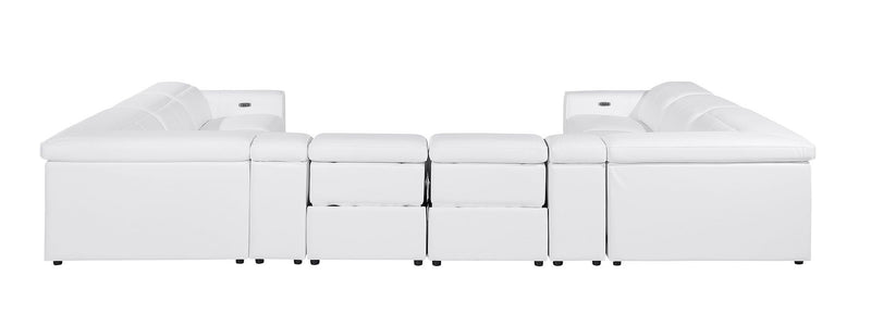 1224 - 10-Piece U-Shaped Sectional Sofa In With 4 Power Recliners & Power Headrests
