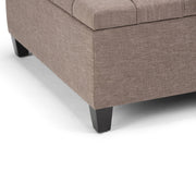 Harrison - Upholstered Coffee Table Storage Ottoman - R&R Furniture Gallery (Fountain Valley, CA)